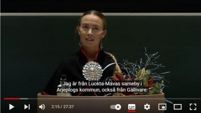 Hedersdoktor Sofia Jannok – This is my country