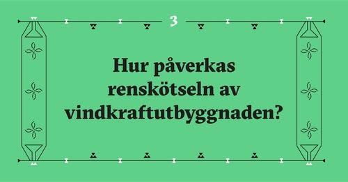 Hur påverkas renarna av vindkraftsanläggningar?